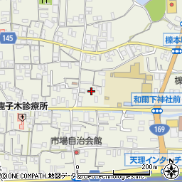 奈良県天理市櫟本町2406周辺の地図