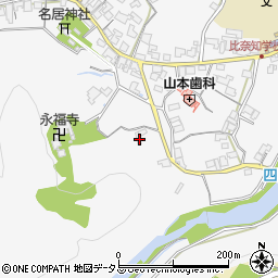 三重県名張市下比奈知1948周辺の地図