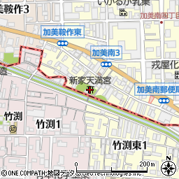 新家天満宮周辺の地図