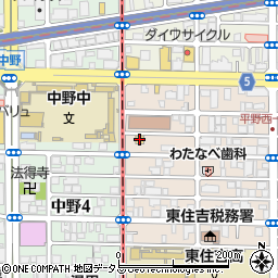 ファミリーマート平野西一丁目店周辺の地図