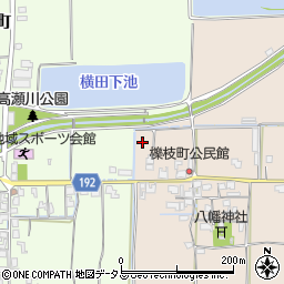 奈良県大和郡山市櫟枝町周辺の地図