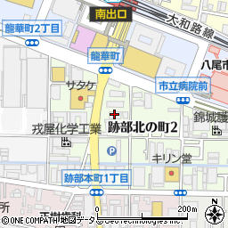 大阪商工信用金庫八尾支店周辺の地図