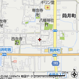 奈良県大和郡山市筒井町1634周辺の地図