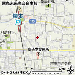 奈良県天理市櫟本町837周辺の地図