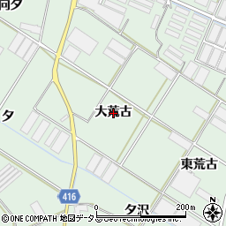愛知県田原市赤羽根町（大荒古）周辺の地図