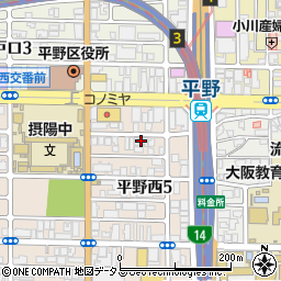 平野駅前第１ビル周辺の地図