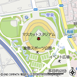 マスカットスタジアム周辺の地図