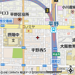 串カツ創作料理 いこ 平野店周辺の地図