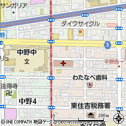 大阪市建設局平野工営所周辺の地図