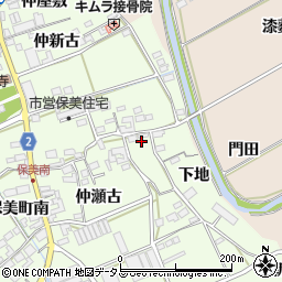 愛知県田原市保美町下地58周辺の地図