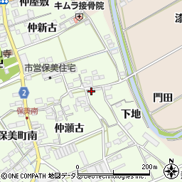 愛知県田原市保美町下地59周辺の地図