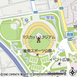 倉敷・マスカットスタジアム周辺の地図