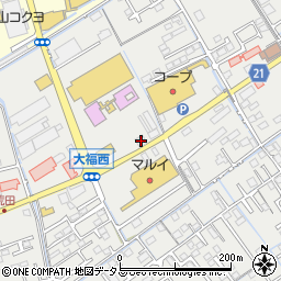 ジョイフル岡山大福店周辺の地図