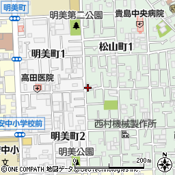 大阪府八尾市松山町1丁目9-24周辺の地図