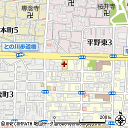 キリン堂　平野南店周辺の地図