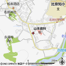 三重県名張市下比奈知1898-1周辺の地図
