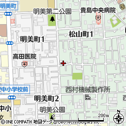 大阪府八尾市松山町1丁目9-22周辺の地図
