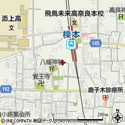 奈良県天理市櫟本町889周辺の地図