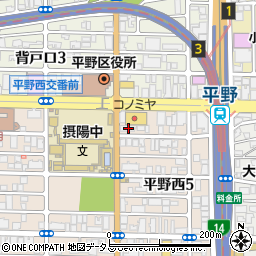 ＵＲＶＩＮＧＮｅｏ平野駅前周辺の地図