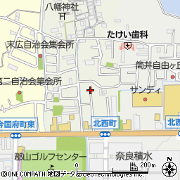 北西町第2号街区公園周辺の地図