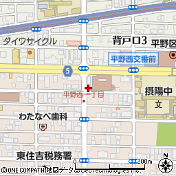 ＥＮＥＯＳ平野区役所前ＳＳ周辺の地図
