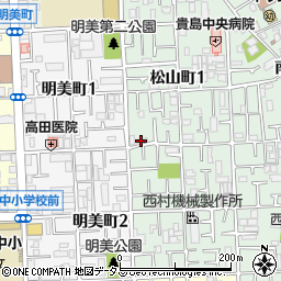 大阪府八尾市松山町1丁目9-21周辺の地図