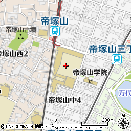 大阪市立　南海帝塚山駅有料自転車駐車場周辺の地図