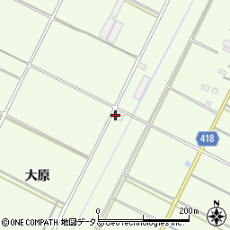 愛知県田原市西山町大原144周辺の地図
