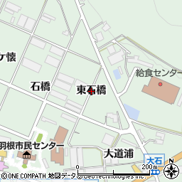 愛知県田原市赤羽根町東石橋周辺の地図