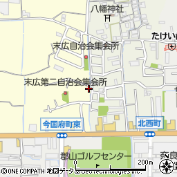 奈良県大和郡山市小林町547-9周辺の地図