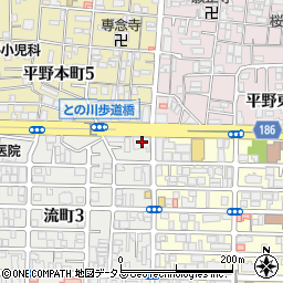 三菱ＵＦＪ銀行平野南口支店 ＡＴＭ周辺の地図