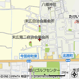 奈良県大和郡山市小林町547-14周辺の地図