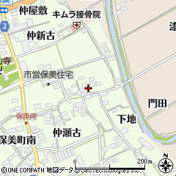 愛知県田原市保美町下地51周辺の地図