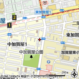 中加賀屋　千成周辺の地図