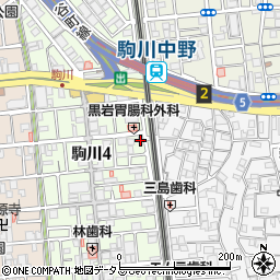 パールハイム駒川周辺の地図