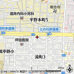 南都銀行平野支店周辺の地図