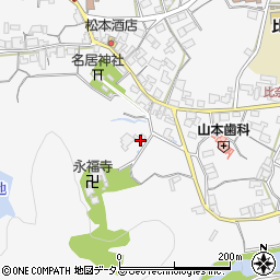 三重県名張市下比奈知1988周辺の地図