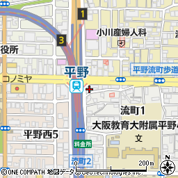 吉鳥 平野駅前店周辺の地図