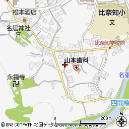 三重県名張市下比奈知1967周辺の地図