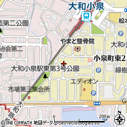 スペースＥＣＯ大和小泉駅前第２駐車場周辺の地図