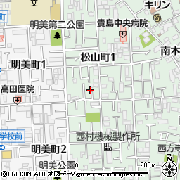 大阪府八尾市松山町1丁目9-16周辺の地図