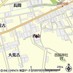 愛知県田原市高松町西山周辺の地図