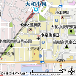 グローリー商事奈良営業所周辺の地図