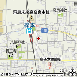 奈良県天理市櫟本町1427周辺の地図