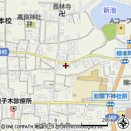 奈良県天理市櫟本町2386周辺の地図