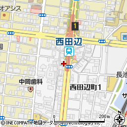 大阪府大阪市阿倍野区西田辺町1丁目18周辺の地図