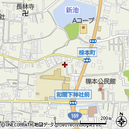 奈良県天理市櫟本町2443周辺の地図