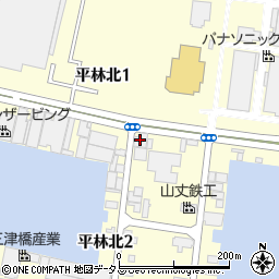 ブリヂストン建設タイヤ販売大阪支店周辺の地図
