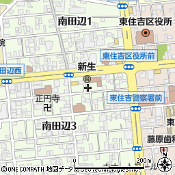 大阪新生教会周辺の地図