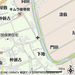 愛知県田原市保美町下地86周辺の地図